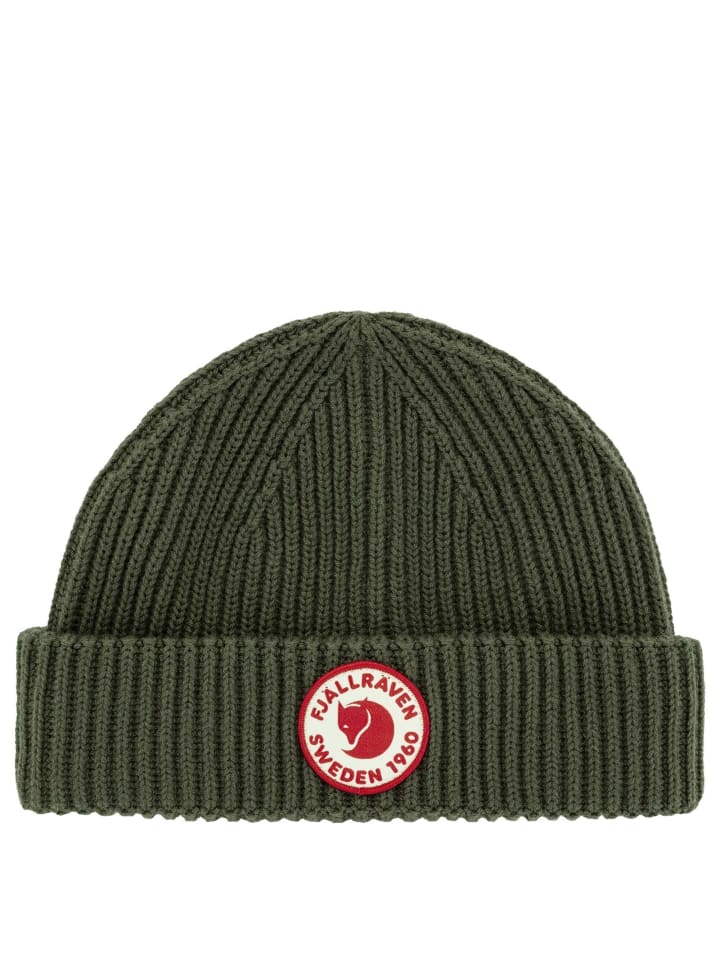 

FJÄLLRÄVEN Шапка-бини Lite Logo Hat (серая) в густом лесу