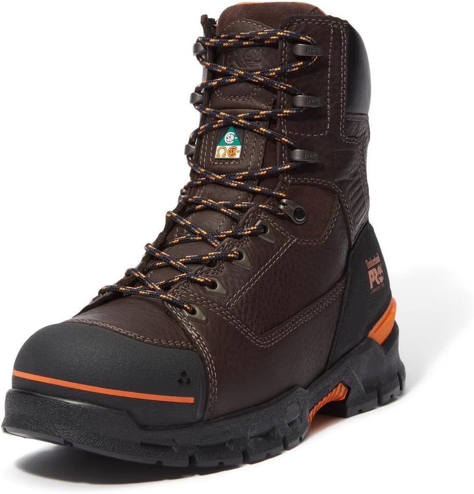 

Timberland PRO мужские ботинки 8 Dark Endurance EV CSA с композитным мыском, устойчивые к проколам и скольжению, Dark Brown