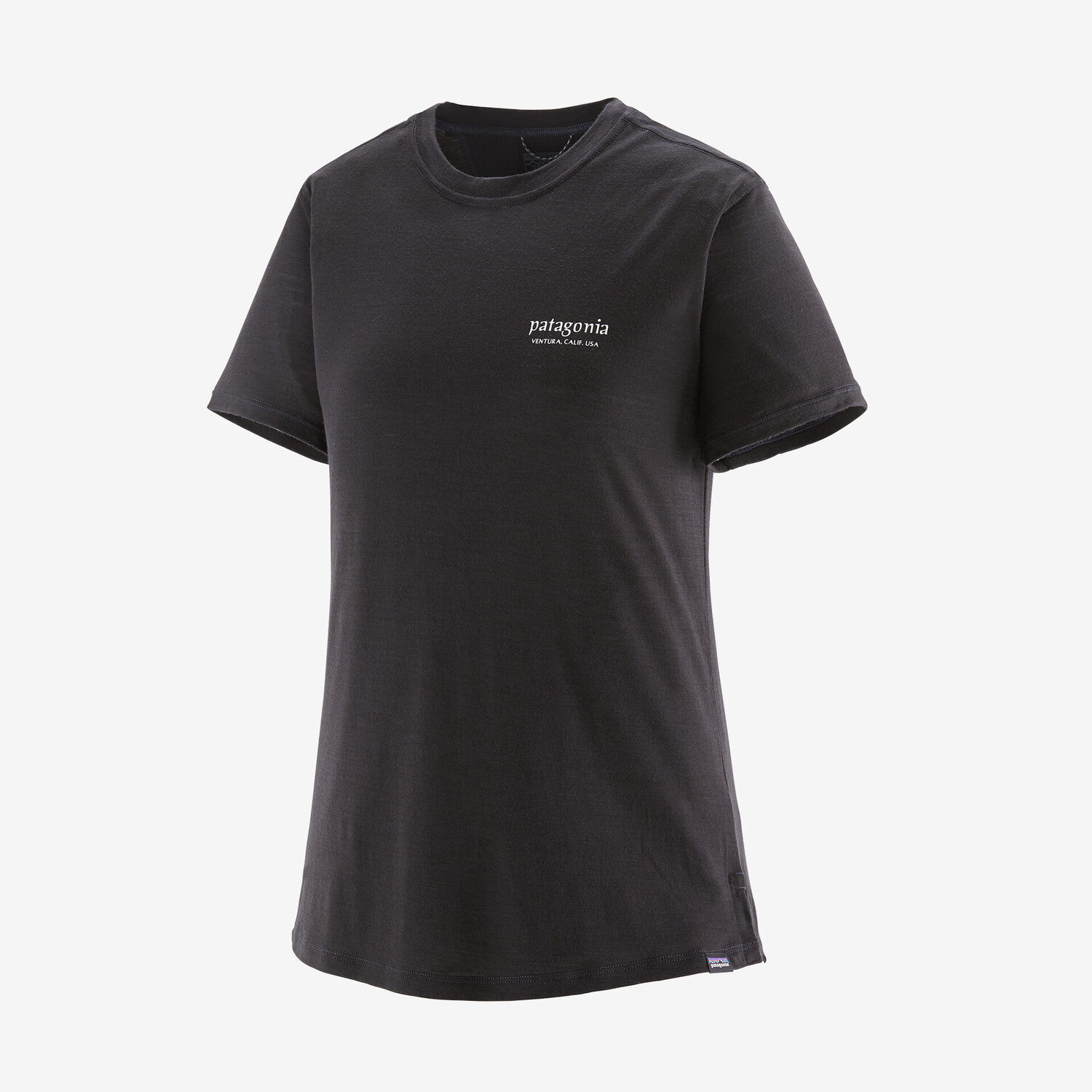 

Женская рубашка Capilene Cool Merino с рисунком Patagonia, черный