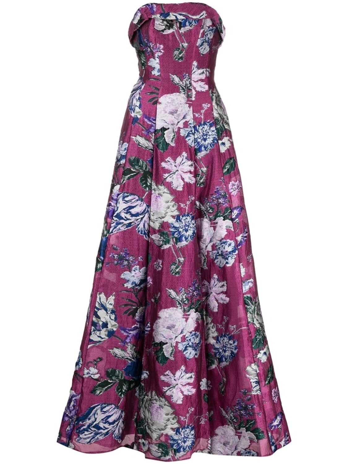 

Marchesa Notte вечернее платье с цветочным принтом, розовый