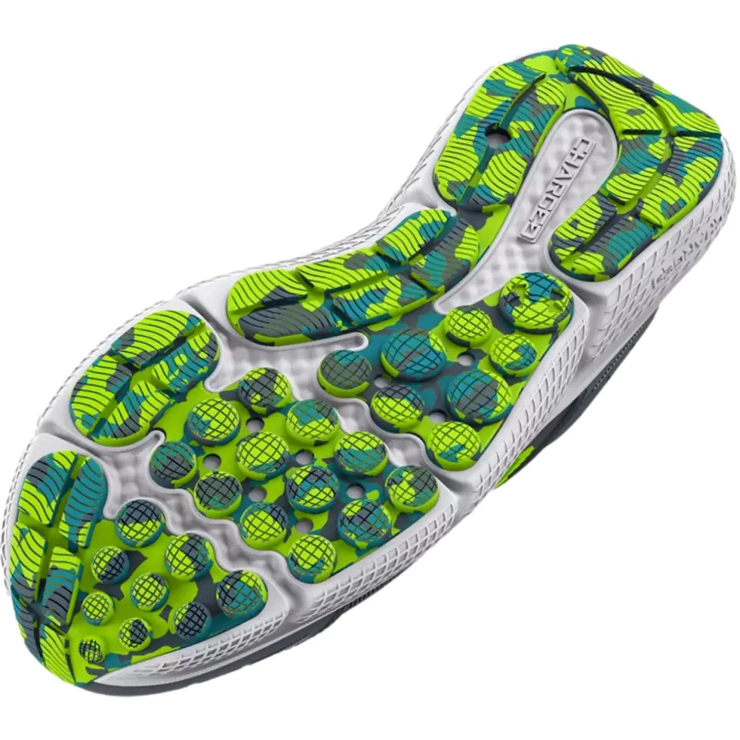 Under Armour BGS Assert 10 Gravel / Glacier Blue / Lime Surge 3026182-102 Grade-School — фото 4