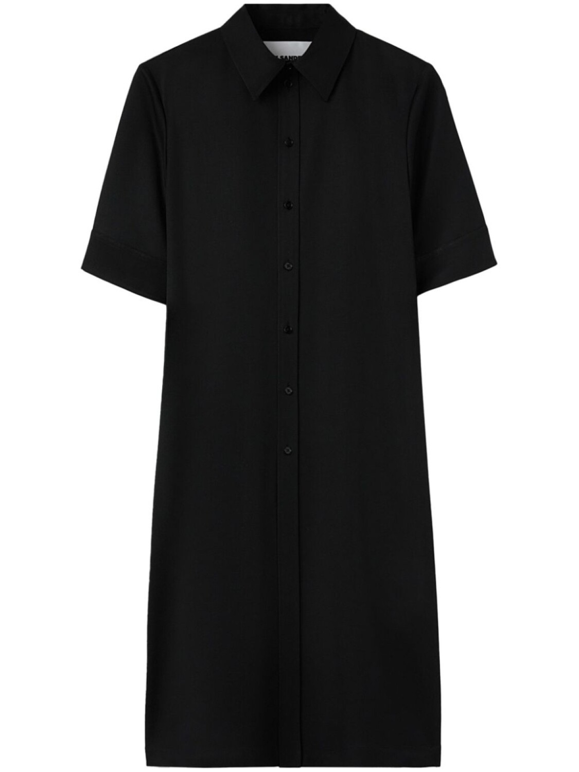 

Jil Sander длинная шерстяная рубашка, черный