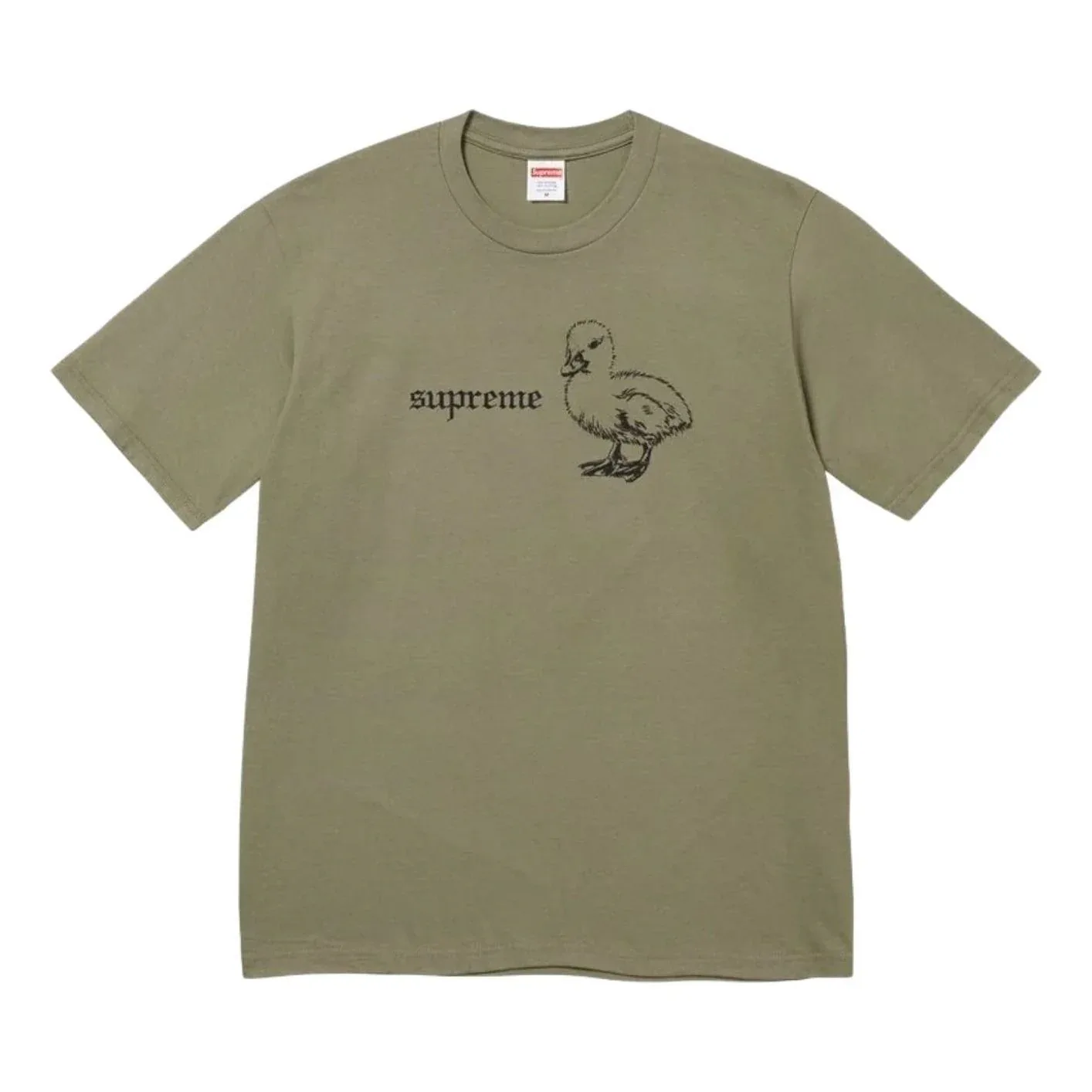Футболка Supreme SS26 Duck 'Light Olive', зеленый