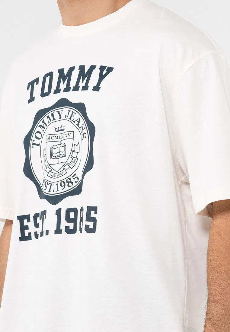 Футболка, Varsity, Tommy Jeans Tommy Hilfiger, белый — фото 3