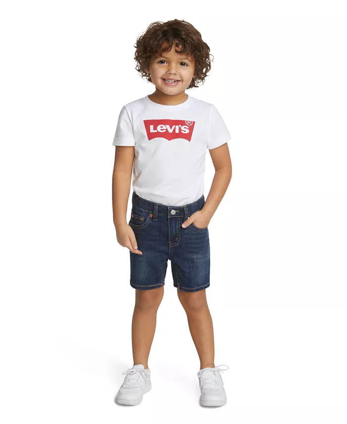 

Детские узкие эластичные джинсовые шорты для мальчиков Performance Shorts Levi's, синий