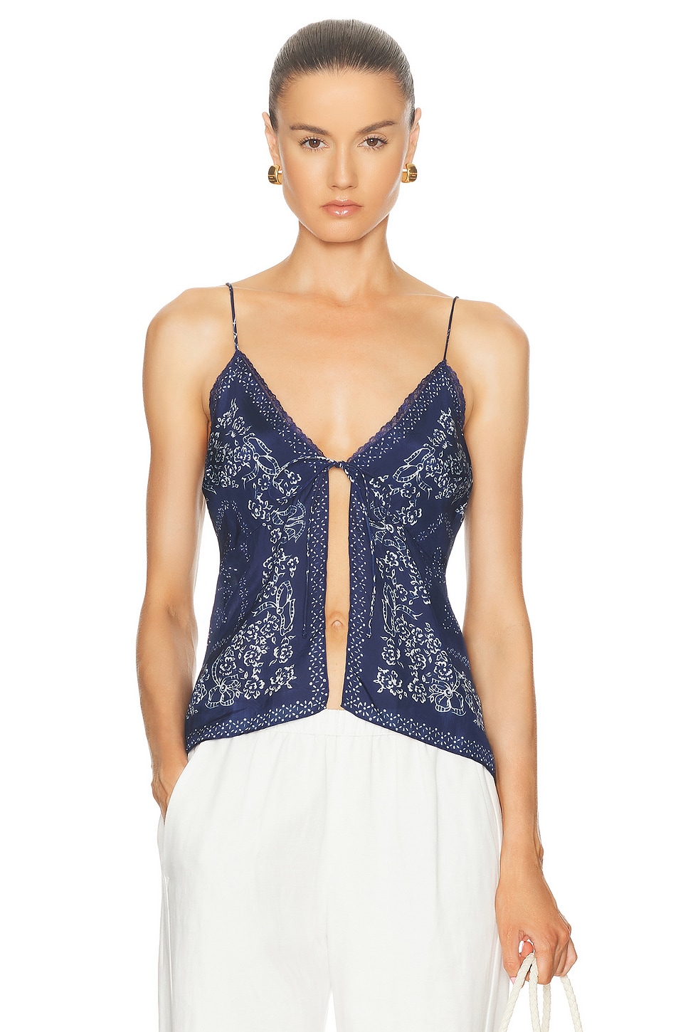 

Тивело Топ LoveShackFancy, цвет Moonlight Indigo