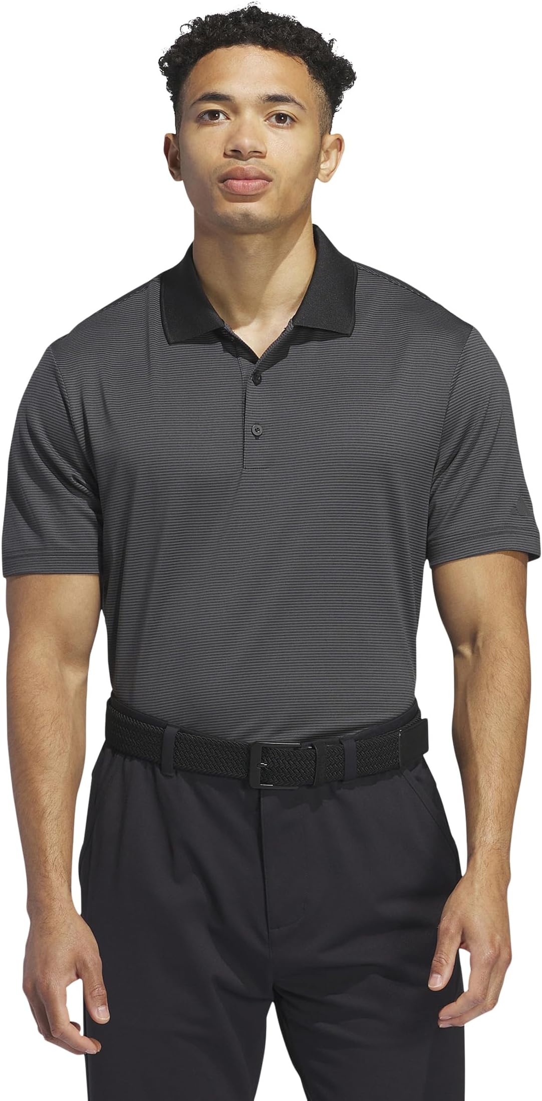 

Футболка adidas Golf Ottoman Short Sleeve Polo, цвет Black/Grey Six