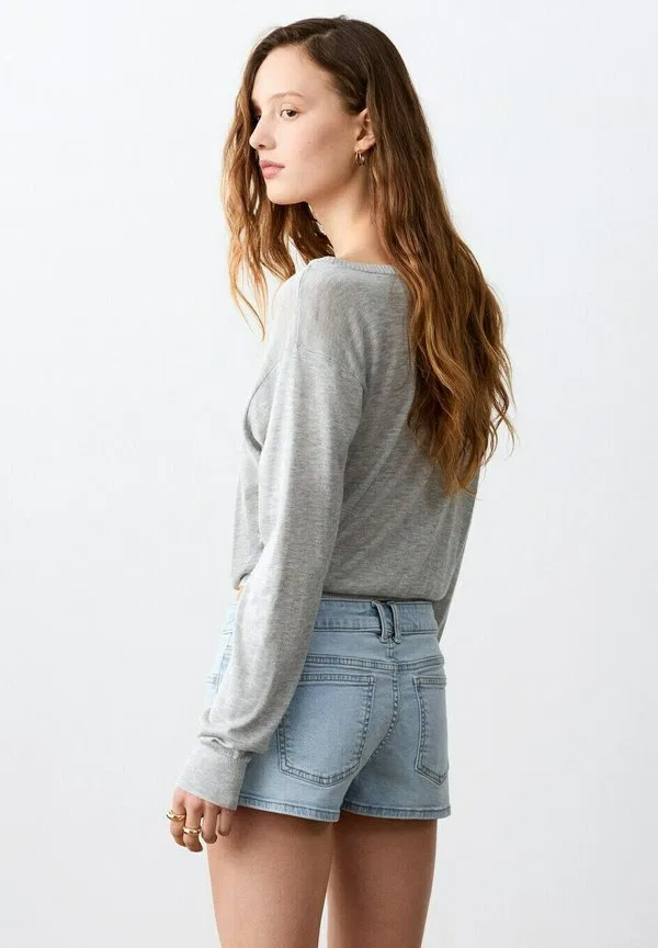 Подростковые джинсовые шорты Mango Kids, Light Blue — фото 2
