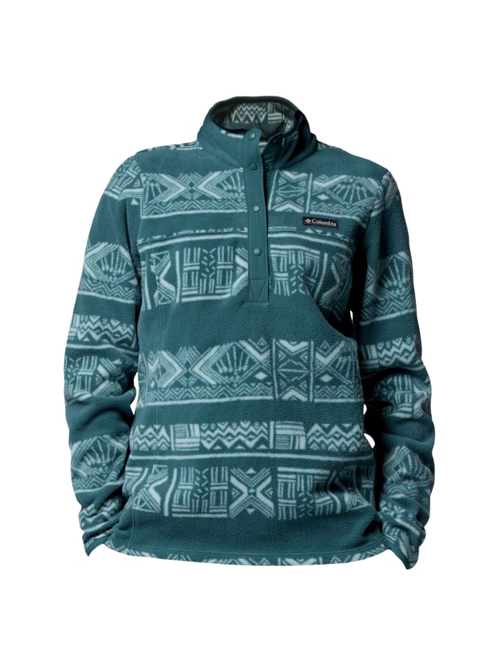 

Columbia Футболка Benton Springs с принтом, застежка-кнопка 1/2, синий цвет