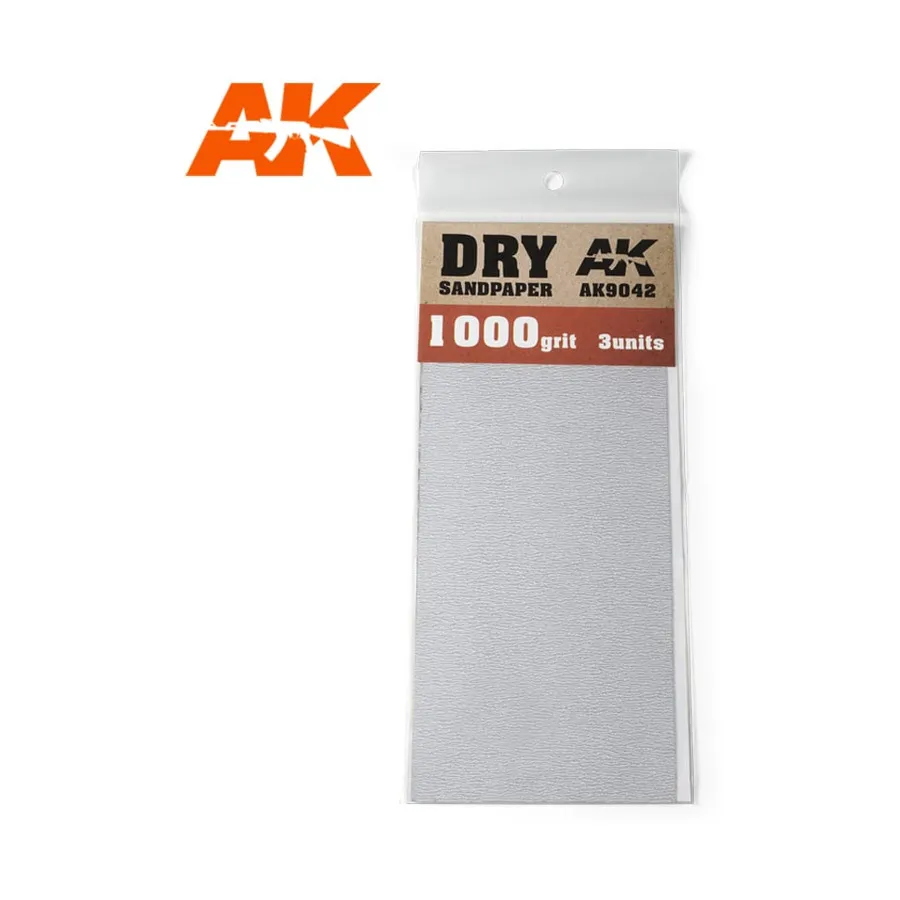 

Наждачная бумага зернистостью 1000 (сухая), Supplies & Accessories (AK-Interactive)