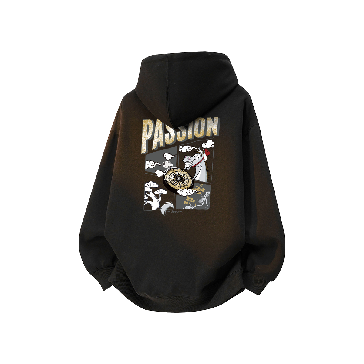 

Толстовка Unisex Hooded Moderate Regular Jeep, pure черный[fleece-lined]