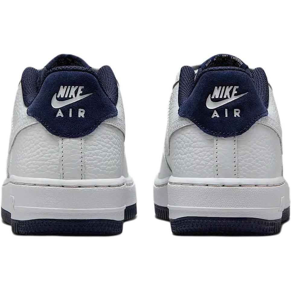 Nike Кроссовки для скейтбординга Air Force 1 Lv8 Slip Resistant с амортизацией, низкие, детские, белый/черный/темно-синий — фото 4