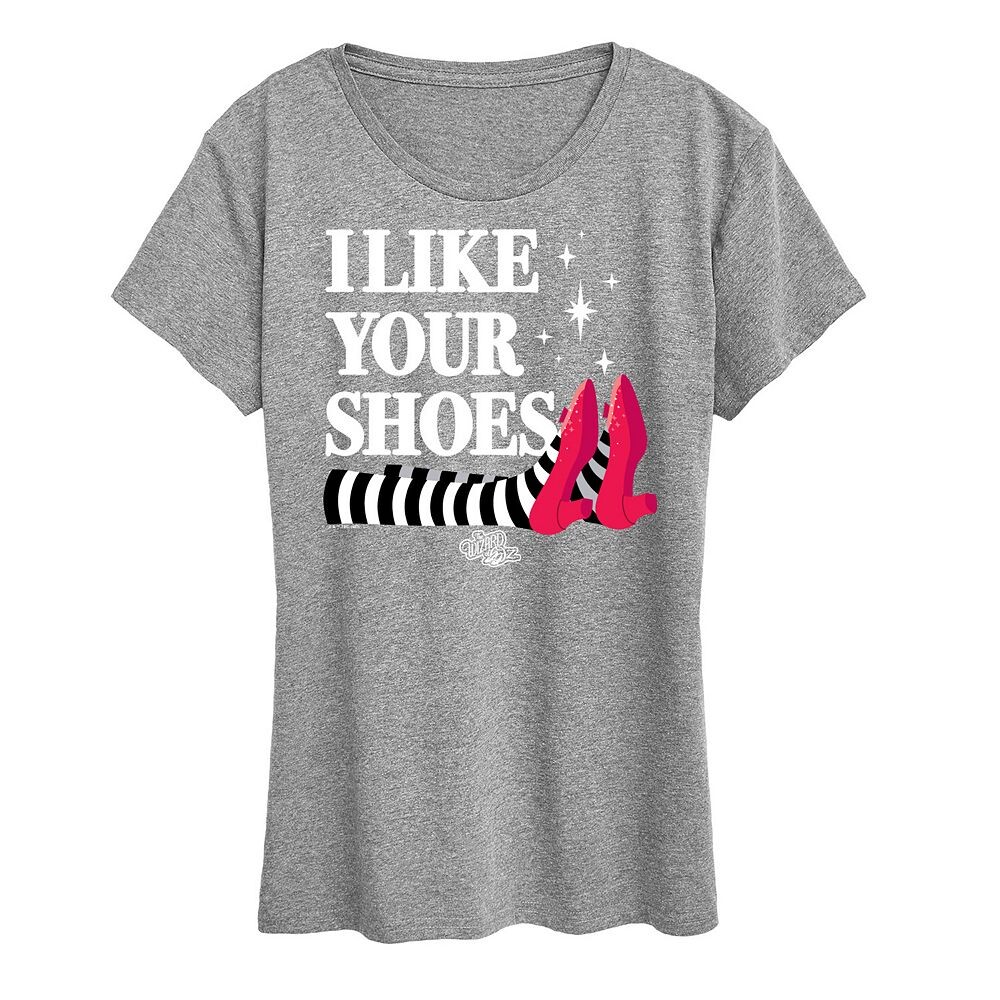

Женская футболка с рисунком «Волшебник страны Оз» Like Your Shoes Licensed Character, цвет Heather Gray