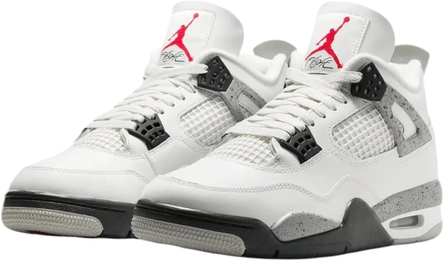 Мужские кроссовки Nike Air Jordan 4, Summit White Fire Red — фото 3