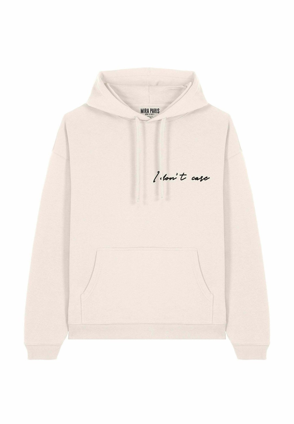 

Толстовка I DON T CARE EMBROIDERY UNISEX con cappuccio Mira Paris, слоновая кость