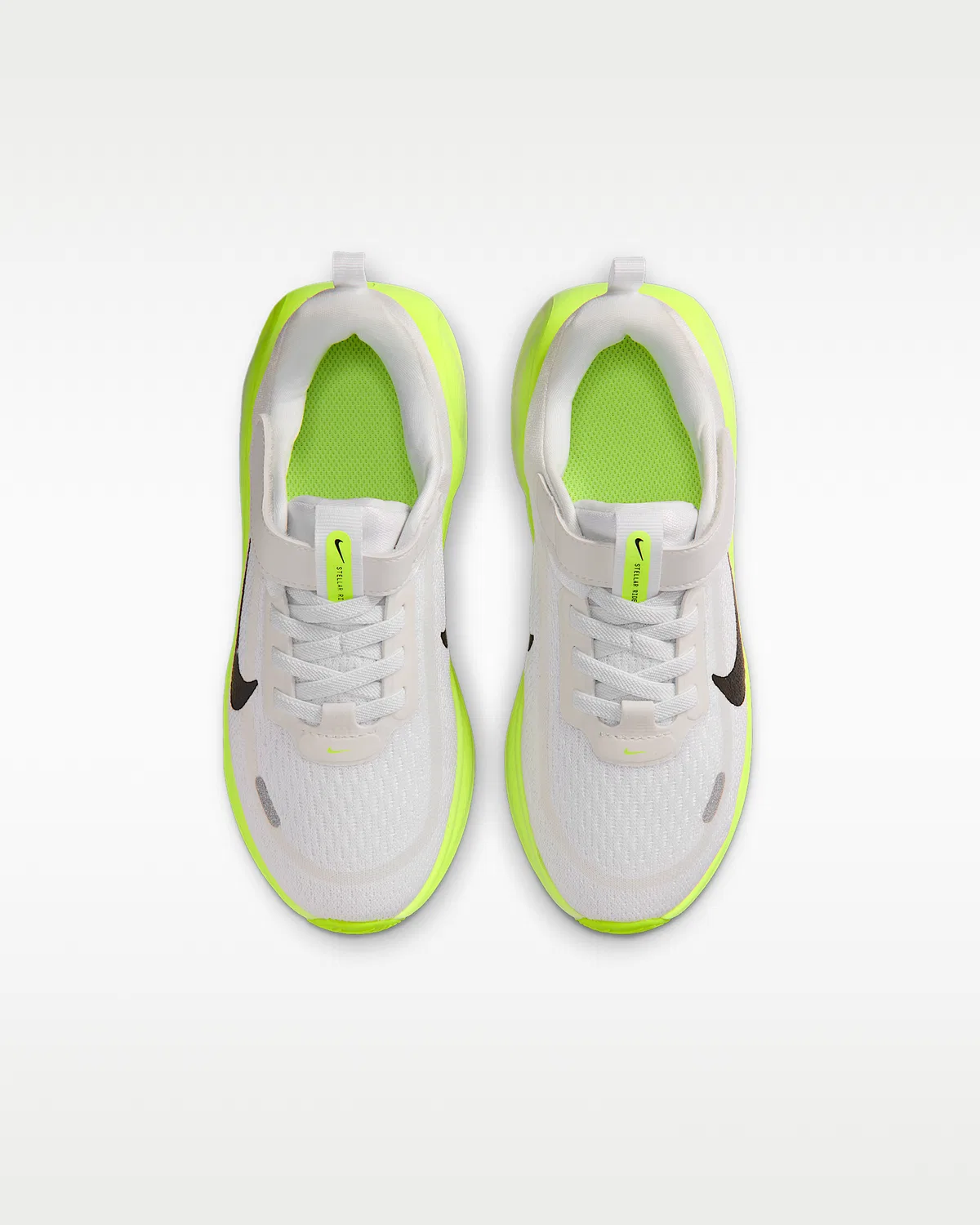 Детские кроссовки Nike Stellar Ride, White/Summit White/Volt/Black — фото 4