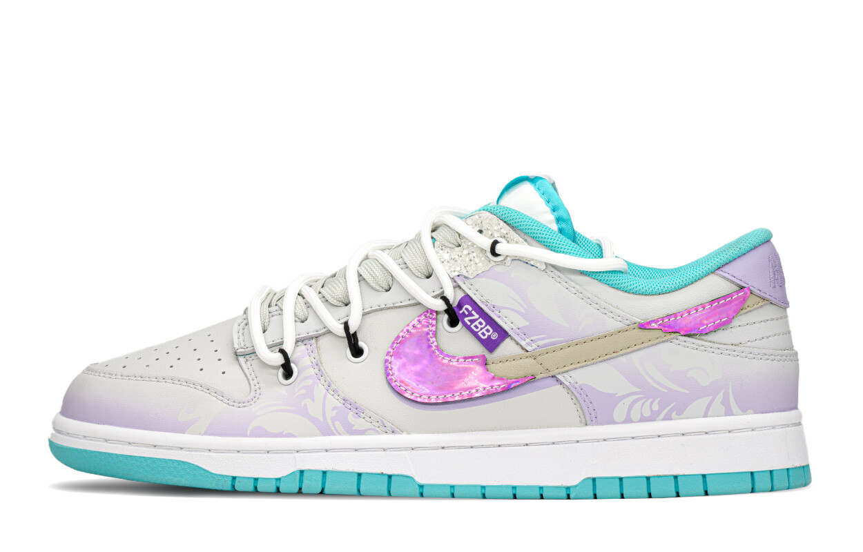 

Кроссовки Nike Dunk Skateboarding Shoes Unisex Low-top Beige/purple, фиолетовый