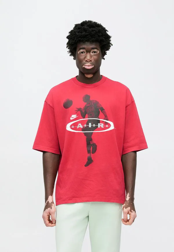Футболка с принтом air reissue Jordan, Gym Red/Black — фото 4