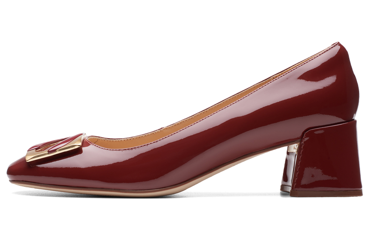 Повседневные туфли женские Clarks темно-красные 261746994