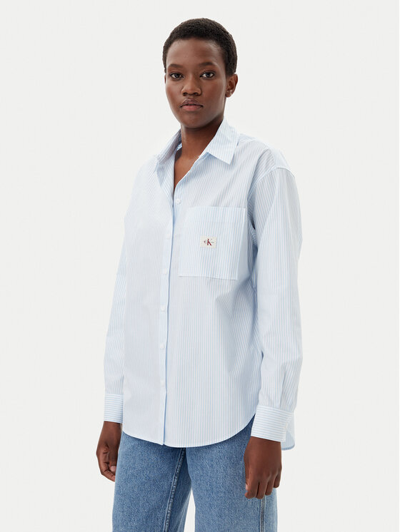 

Свободная рубашка J20J224436 Calvin Klein Jeans, голубой