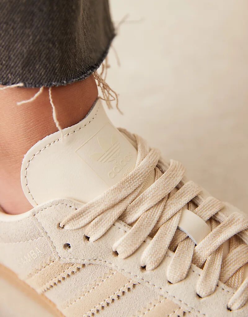 Кроссовки Adidas Originals Samba OG кремового и песочного цветов — фото 3