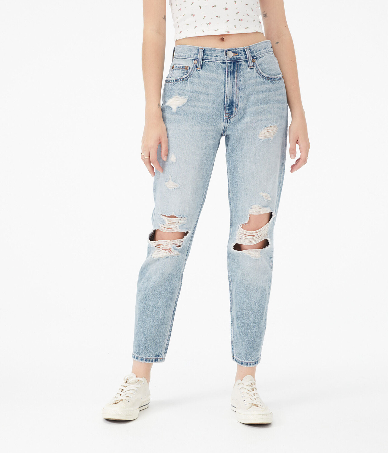 

Джинсы High-Rise Mom Jean Aeropostale, синий