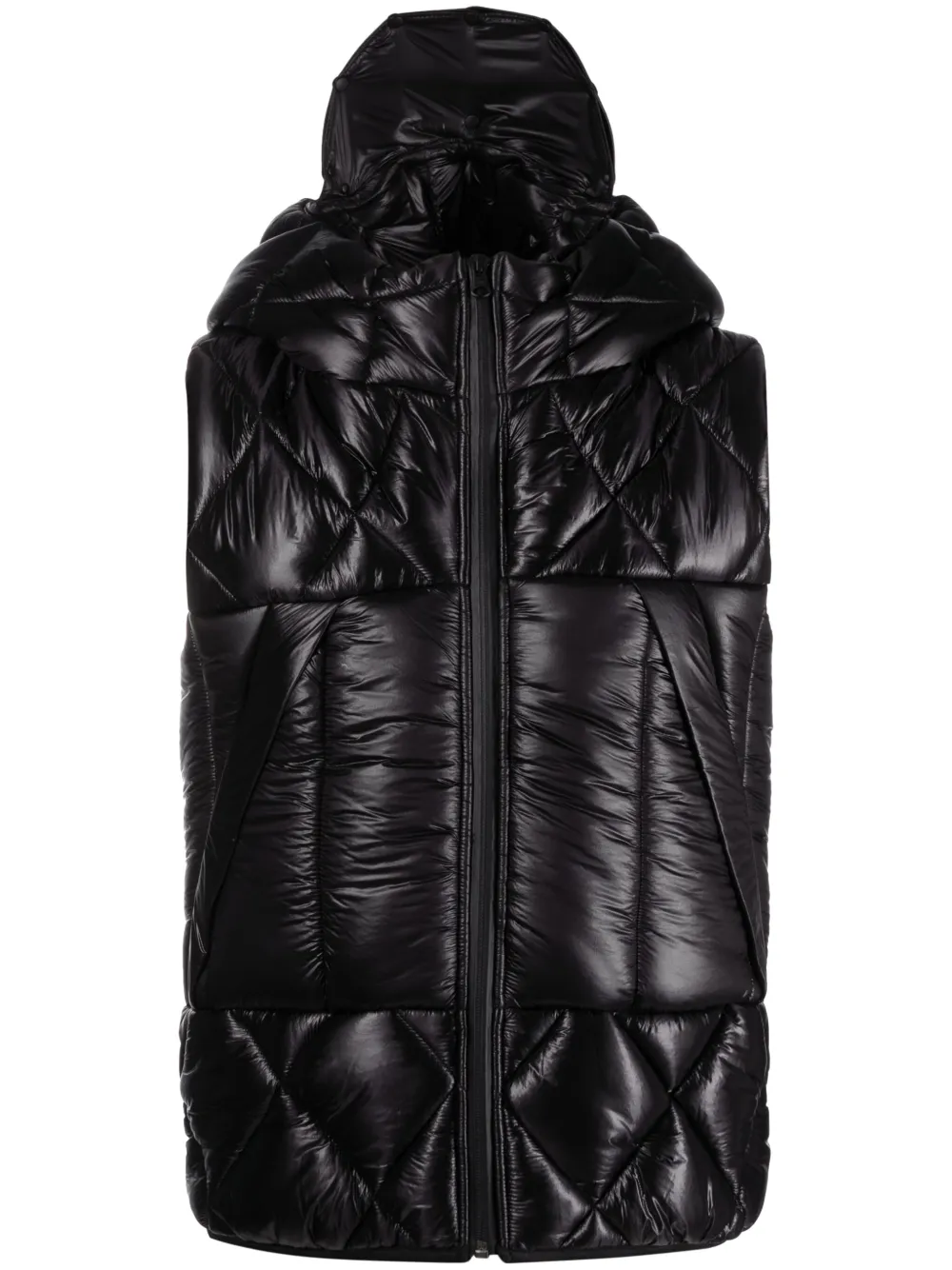 

Стеганый жилет с капюшоном Junya Watanabe MAN, черный