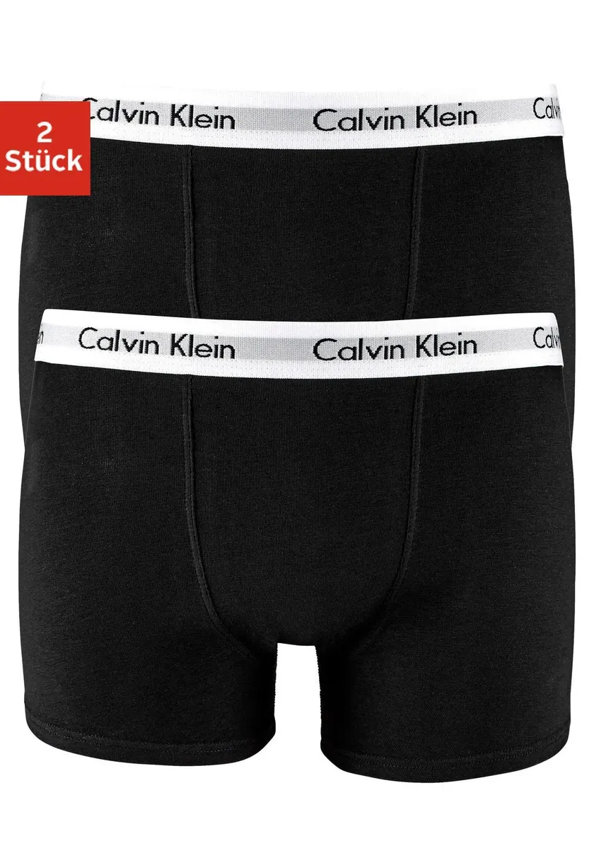 

Calvin Klein Underwear Webboxer (упаковка, 2 шт.), Children's Kids Junior MiniMe, с логотипом CK на поясе, черный