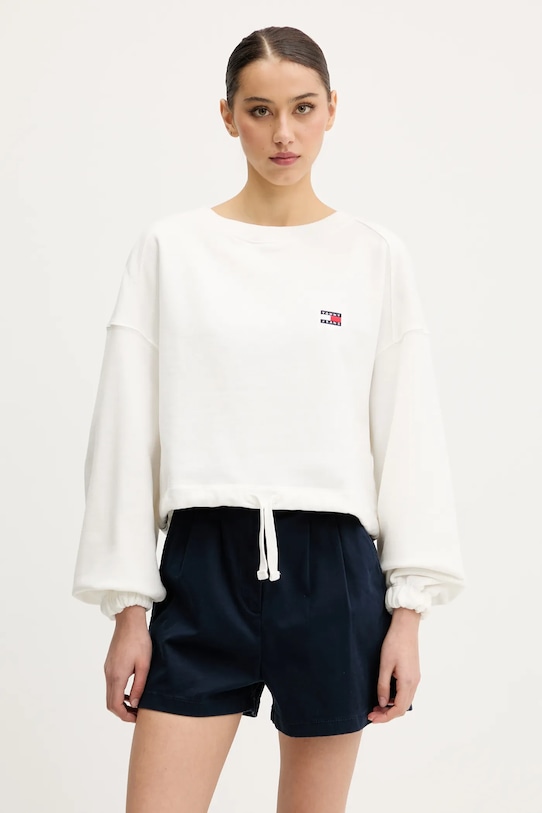 

Хлопковая блузка Tommy Jeans, белый