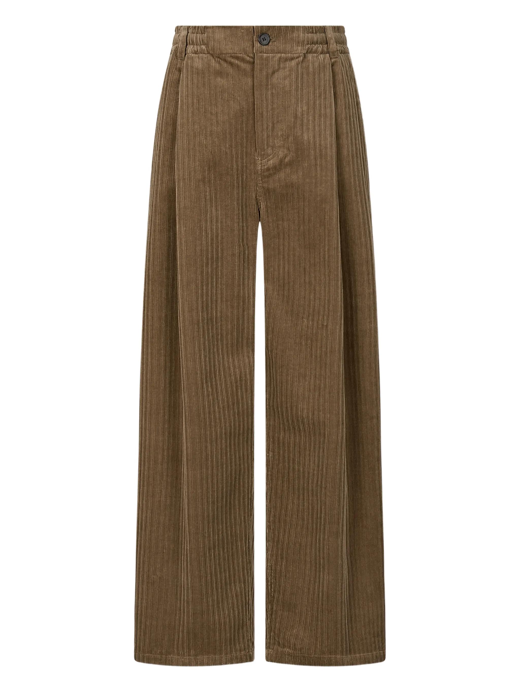 

Плиссированные вельветовые брюки Studio Tomboy, бежевый