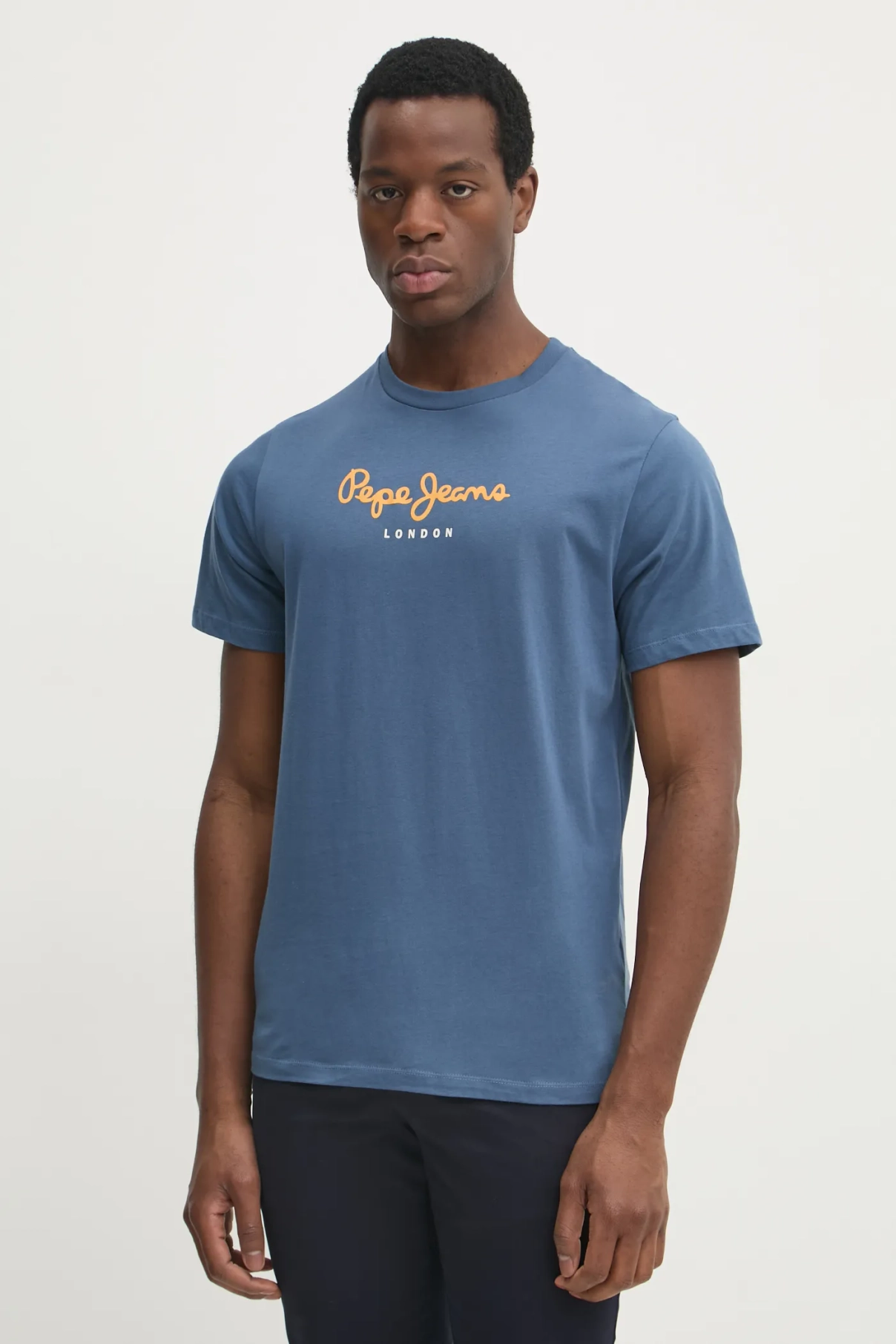 

Футболка Eggo из хлопка Pepe Jeans, синий