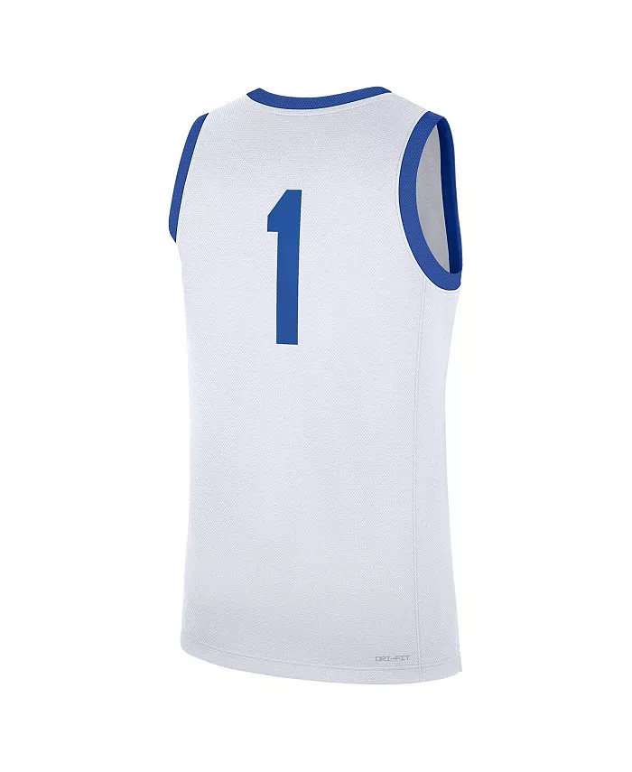 Мужская реплика домашней футболки Kentucky Wildcats, белая, №1 Nike — фото 2