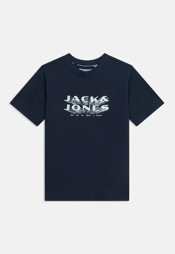 Футболка с принтом jcofusion jj branding Jack & Jones Junior, Outer Space — фото 3