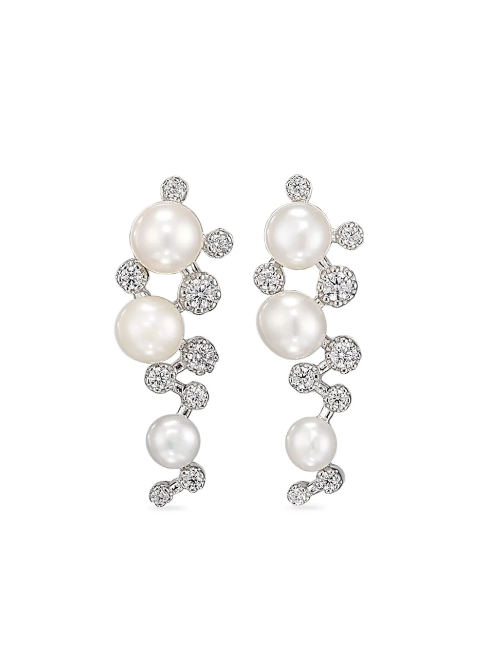 

Серьги Mini Constellation из белого золота с жемчугом и бриллиантами Anabela Chan, белый
