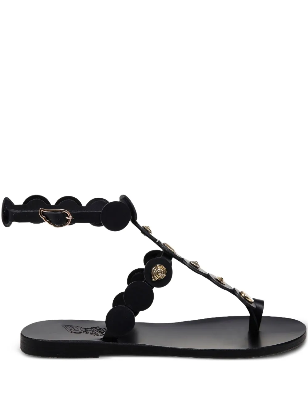 Сандалии с декорированной пряжкой Ancient Greek Sandals, черный