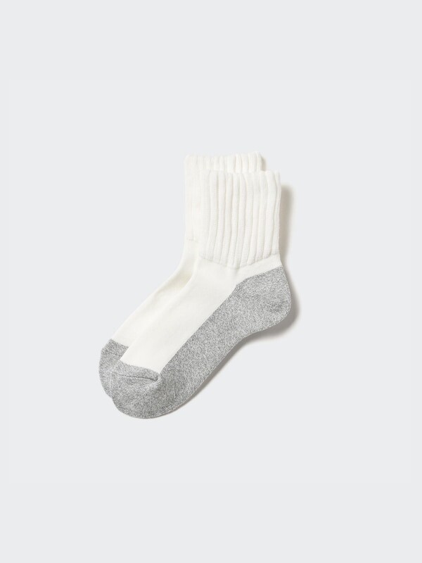 

Носки heattech половинная длина, ворс, мягкая посадка Uniqlo, белый