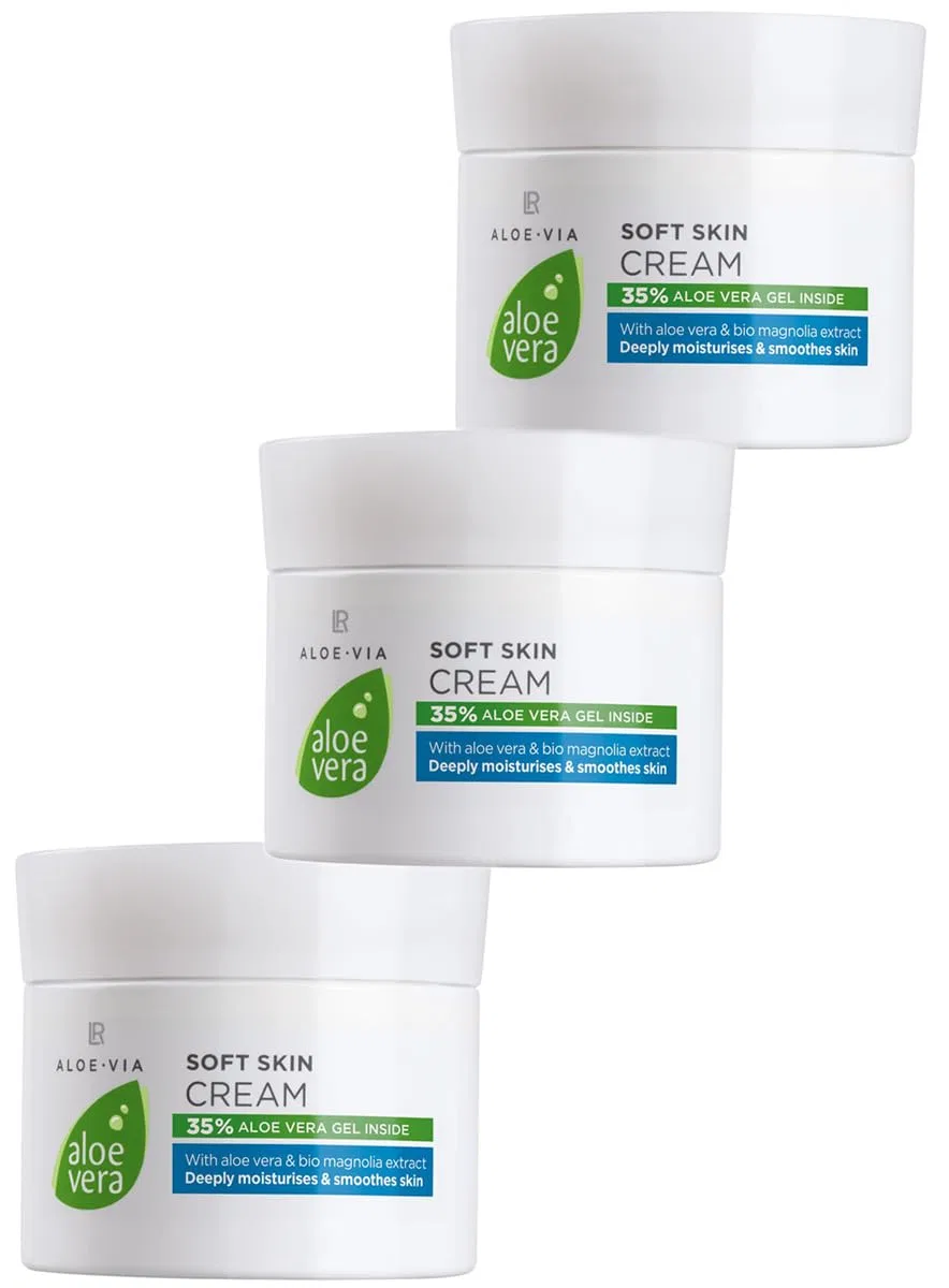 Крем для тела LR Aloe Via Aloe Vera Delicate Skin Soft Skin, 3 x 100 мл Lr Health & Beauty Systems Gmbh