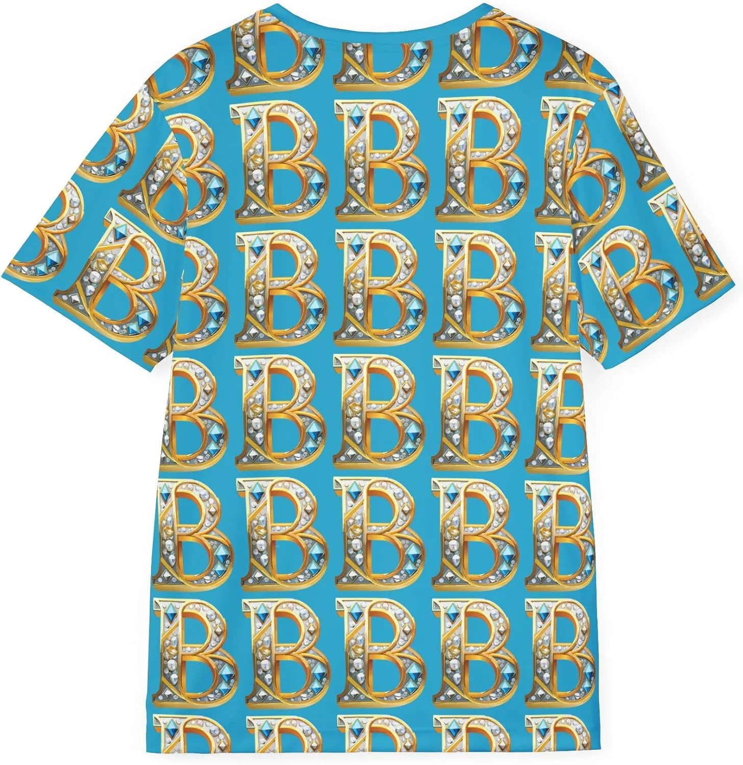 Мужская футболка с буквой B Regular Fit, Multicolor — фото 4