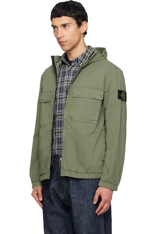 Куртка цвета хаки Stone Island — фото 4