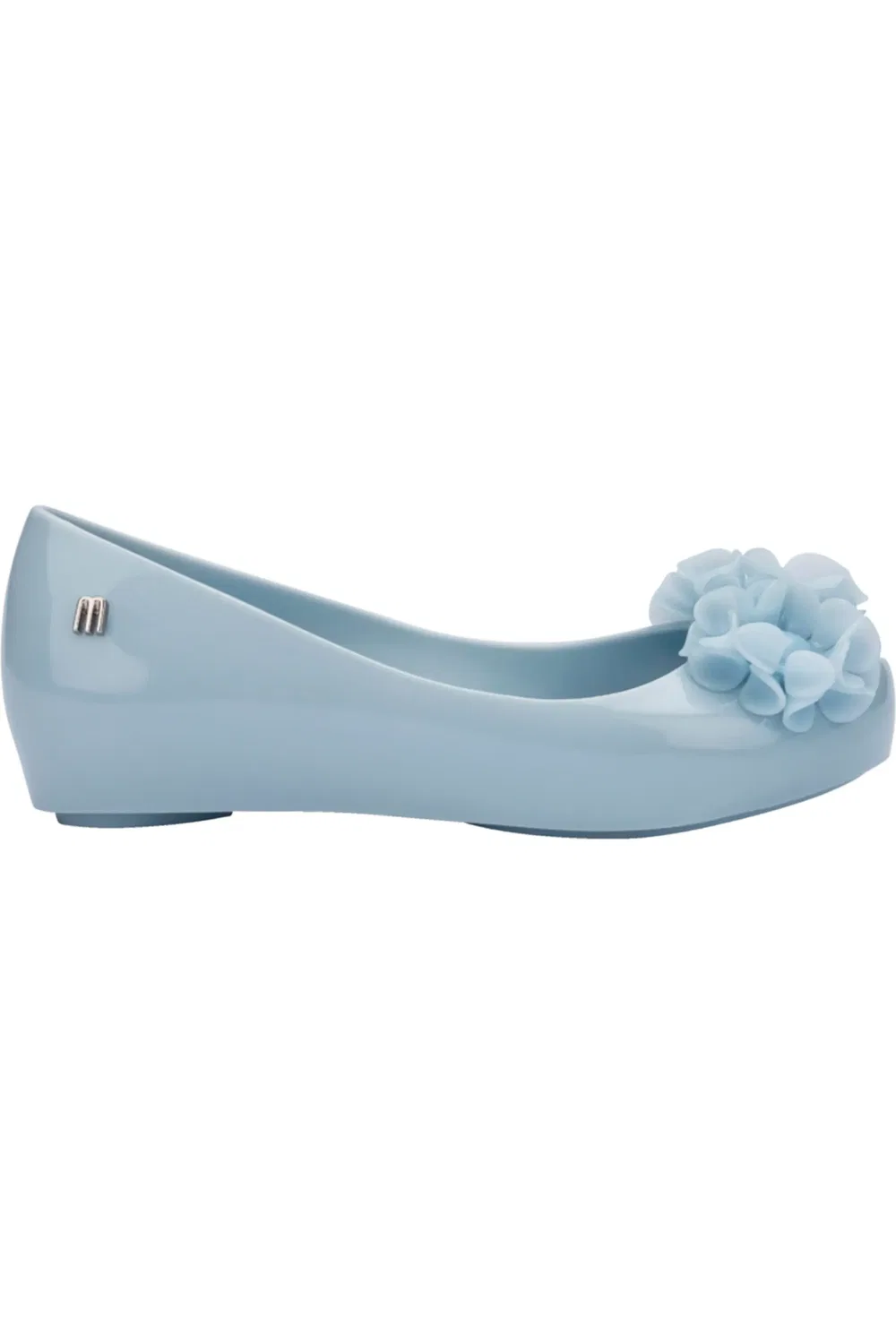 Детские туфли балетки с цветочными аппликациями Springtime Mini Melissa, синий — фото 2