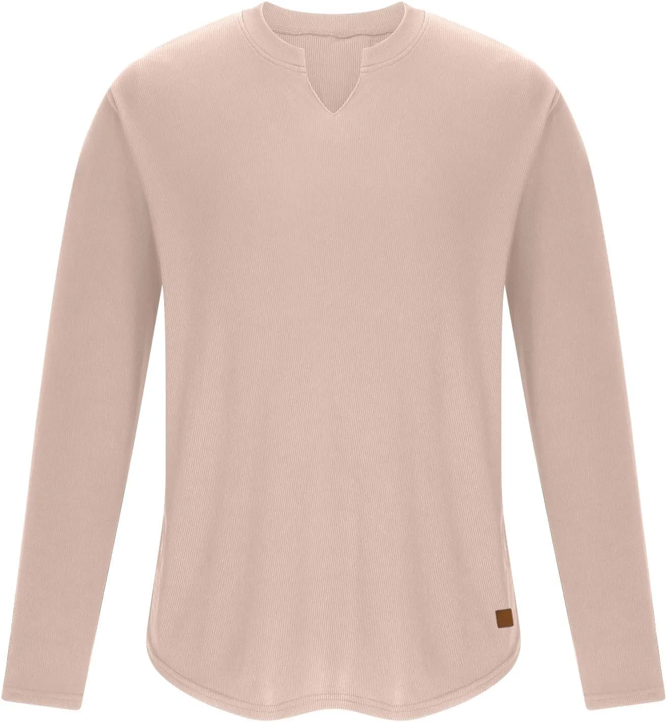 Мужская футболка с длинным рукавом Relaxed Fit Work Out Shirts Gym, Beige — фото 3