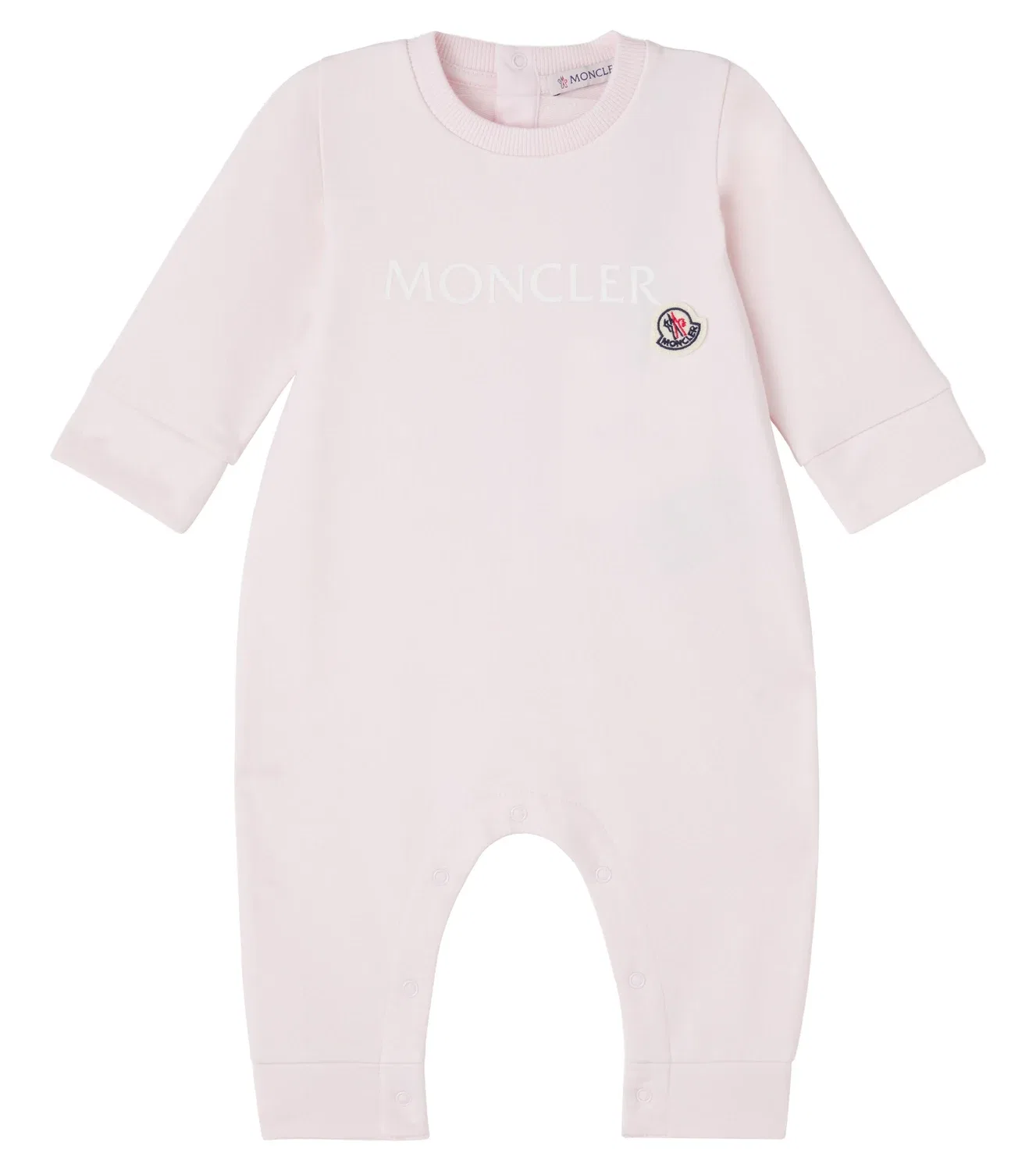 Комбинезон хлопковый Moncler Enfant, розовый