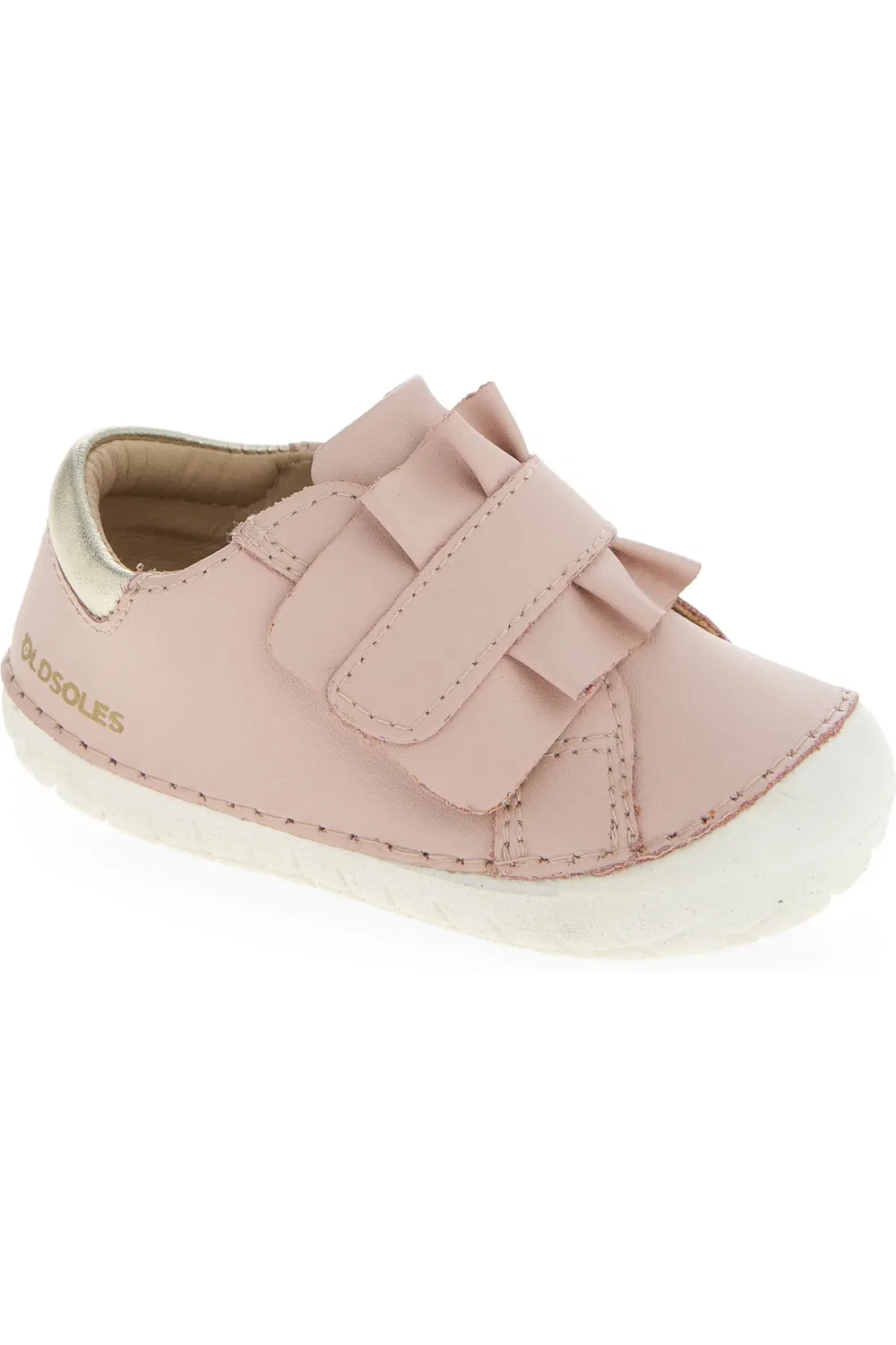Кроссовки детские с ремешком Old Soles, Dalia/Gold