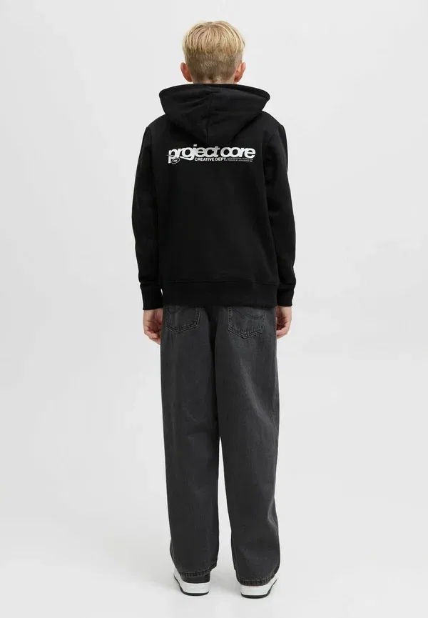 Худи Backprintet junior Jack & Jones Junior, черный — фото 2