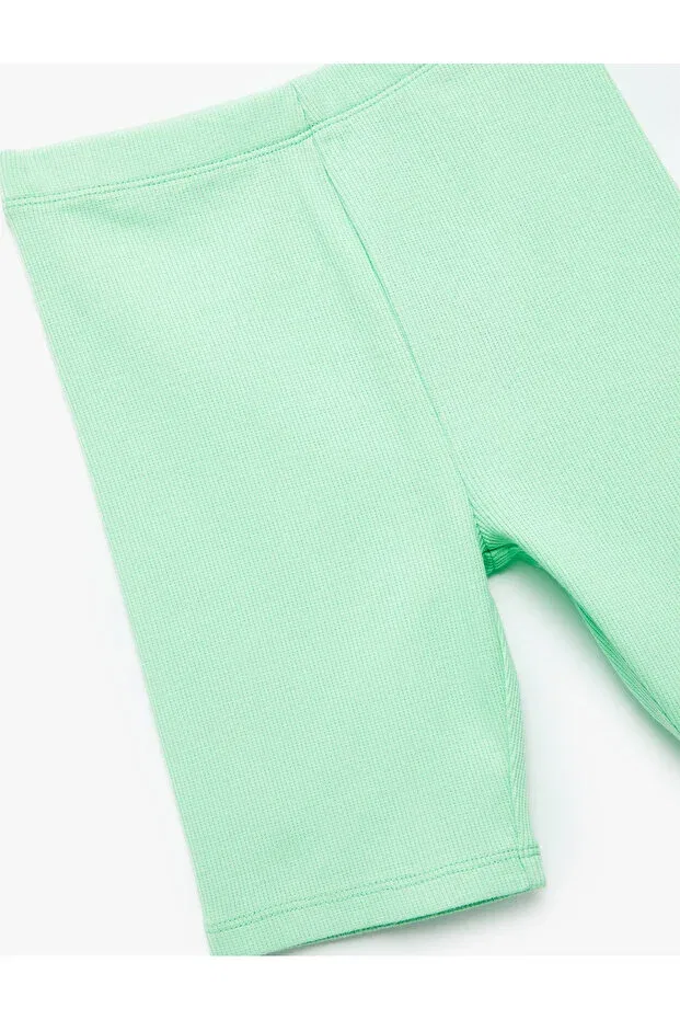 Детские леггинсы для девочек хлопковые Koton, Green — фото 3