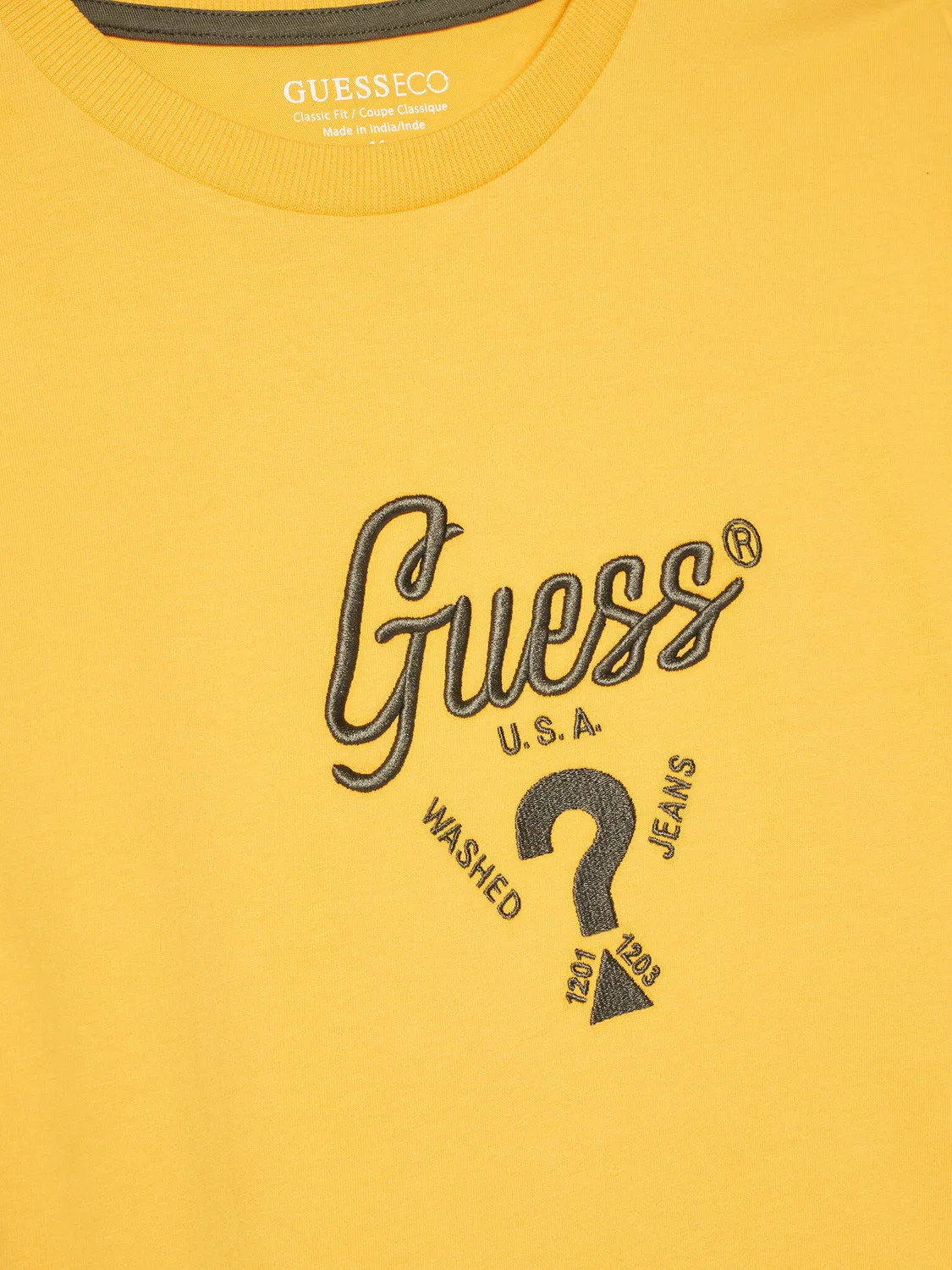 Футболка свободного кроя для мальчика Guess, желтый — фото 3