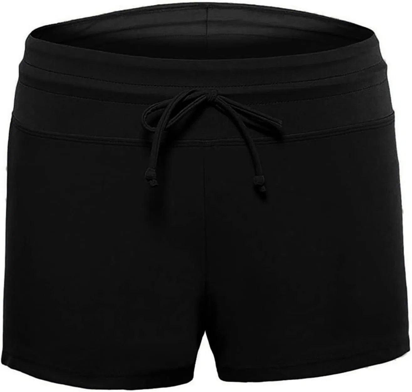 Женские шорты для плавания на завязках с высокой талией Athletic Workout, Black — фото 2