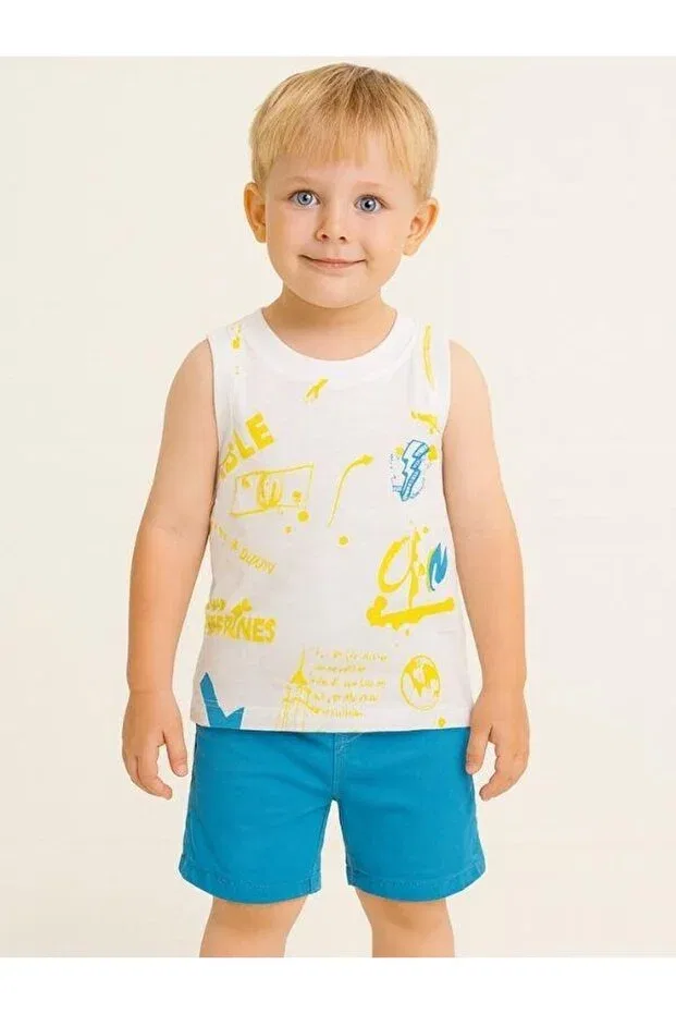 Детское для мальчиков футболка с принтом Zekids, White — фото 2