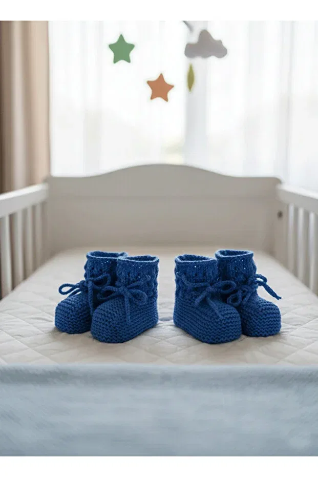 Детские пинетки трикотажные Hiciw, Navy Blue