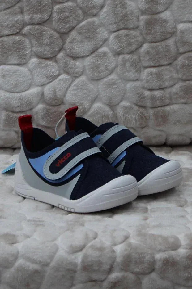 Детские ботинки для мальчиков с липучкой Vicco, Navy Blue